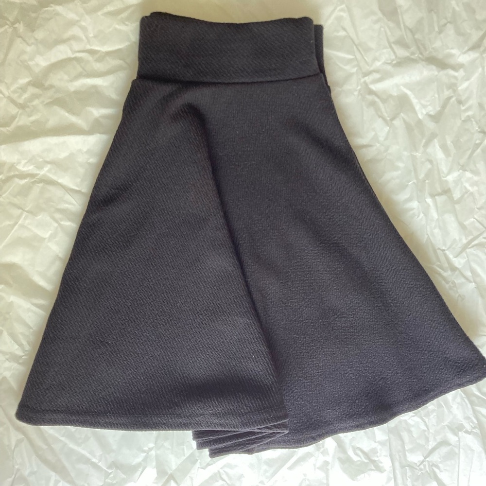 Textured Knit Skater Skirt